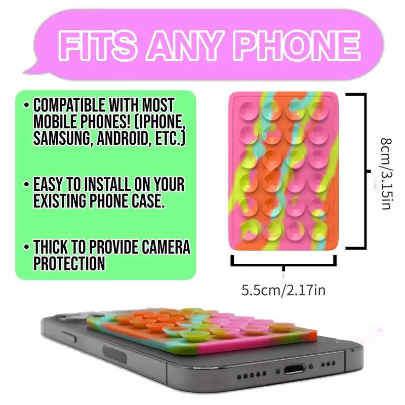 Silicone Square Single Adhesive Phone Mount