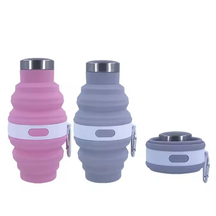 Silicone Folding Water Bottle 475ml