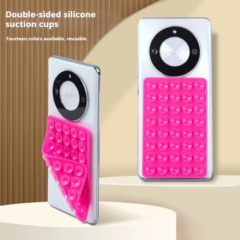 Double-Sided Silicone Cup Phone Holder for Phone Mount, Selfies , and Videos
