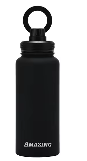 Magnetic Lid Water Bottle Phone Holder