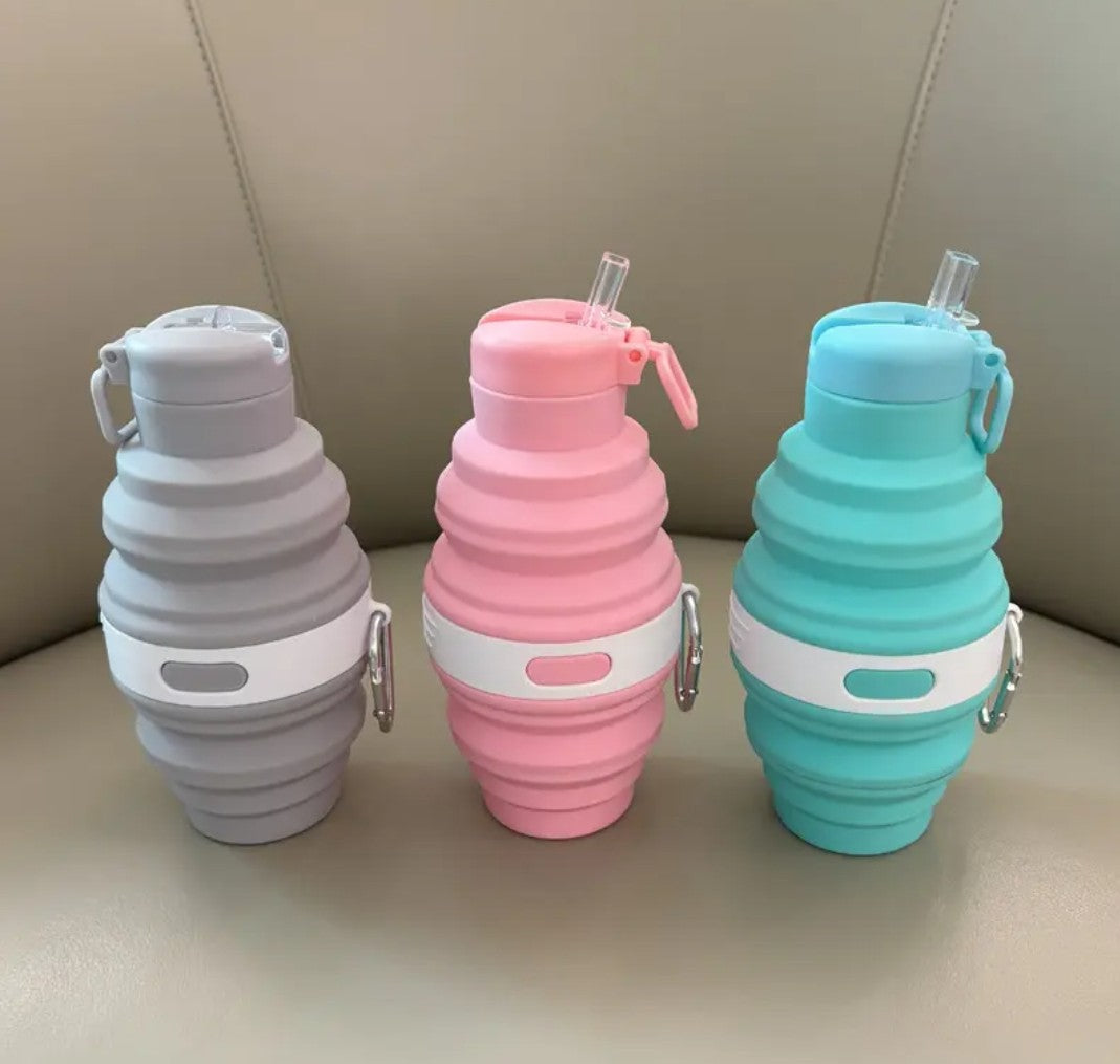 Silicone Folding Water Bottle 475ml