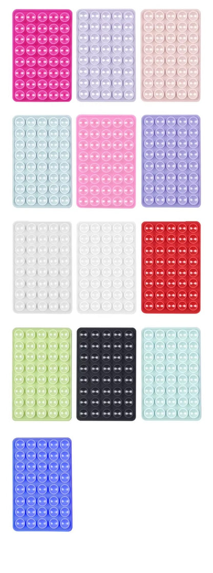 Double-Sided Silicone Cup Phone Holder for Phone Mount, Selfies , and Videos