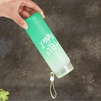 Frosted Glass Drinking Water bottle with lid