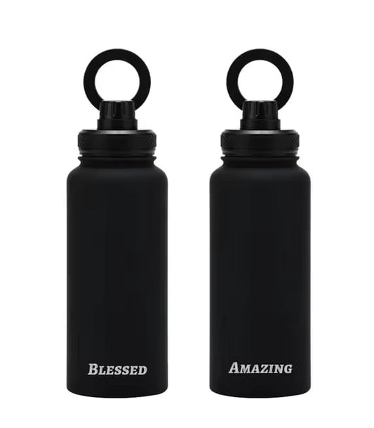 Magnetic Lid Water Bottle Phone Holder