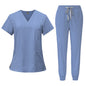 Quick-Drying Short-Sleeves Surgical Scrubs Set