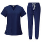 Quick-Drying Short-Sleeves Surgical Scrubs Set
