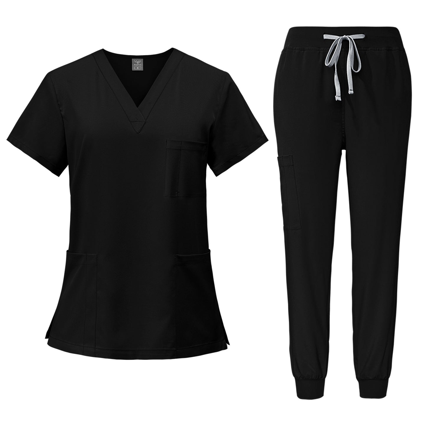 Quick-Drying Short-Sleeves Surgical Scrubs Set